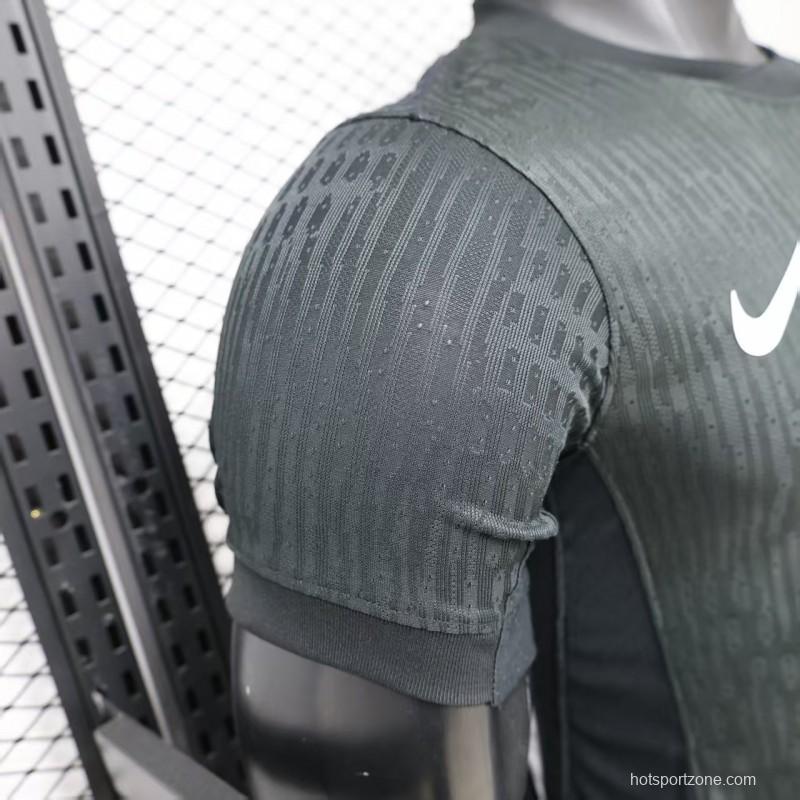 Player Version 26/27 Vasco da Gama Home Black with White Diagonal Sash Jersey