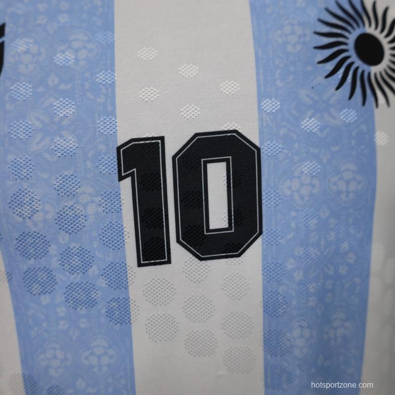 Player Version 2026 Argentina Home Light Blue & White Vertical Stripe Special Edition Jersey