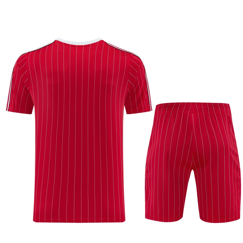 26/27  Manchester United Red Short Sleeve+Soccer Shorts