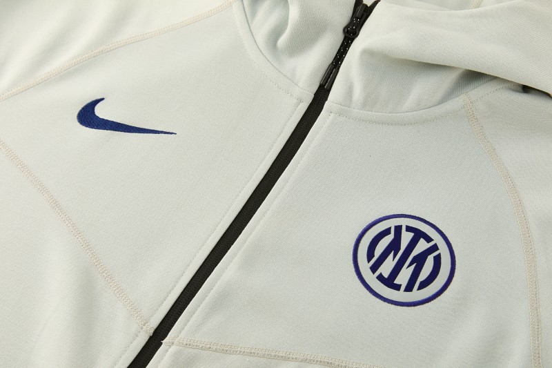 26/27 Inter Milan Light Mint Full Zipper Hooded Tracksuit + Long Pants