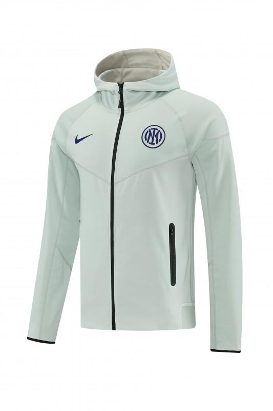 26/27 Inter Milan Light Mint Full Zipper Hooded Tracksuit + Long Pants