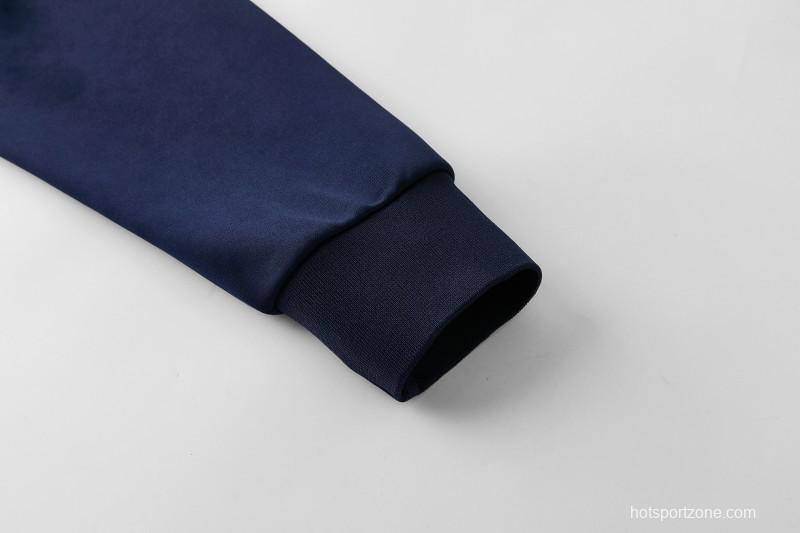 2026 Adidas Navy Blue Full Zipper Jacket + Long Pants