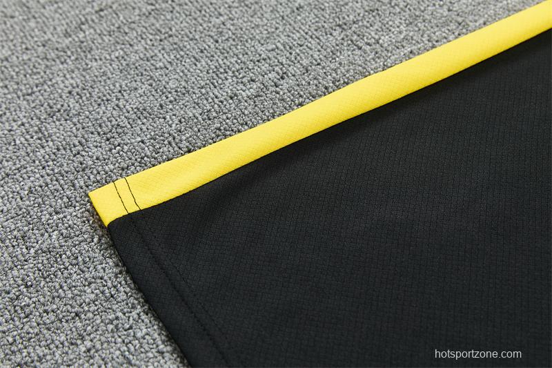2026 Brazil Black & Yellow Short Sleeve+Soccer Shorts