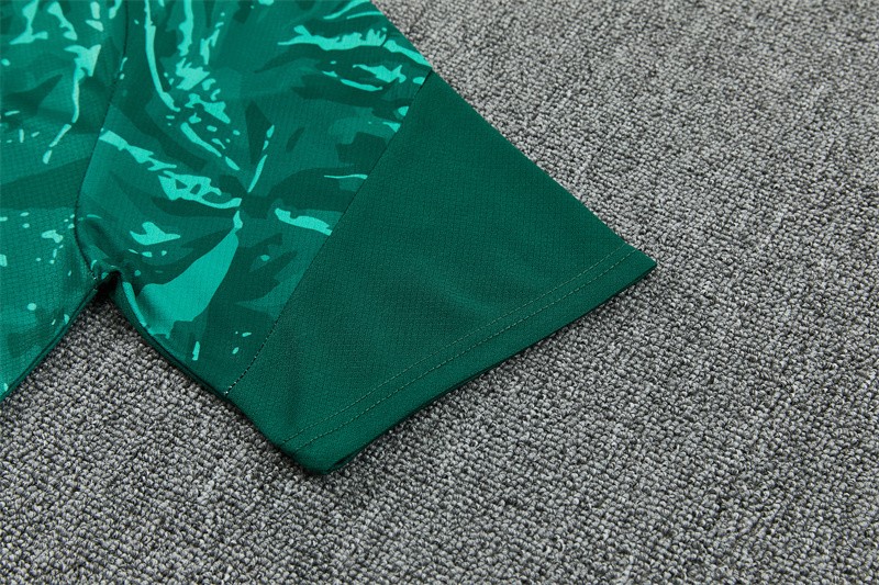 2026 Real Madrid Green Camouflage  Short Sleeve+Soccer Shorts