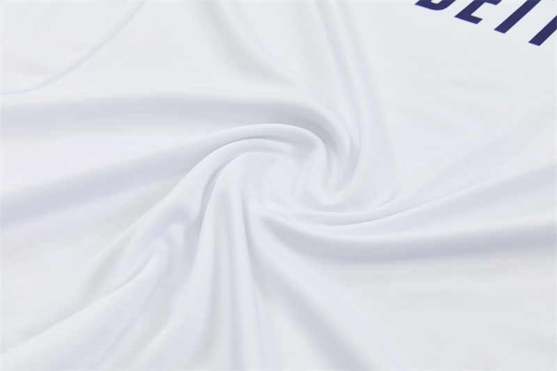 26/27 Kids Real Madrid Home White Half Zipper Jacket Tracksuit + Long Pants