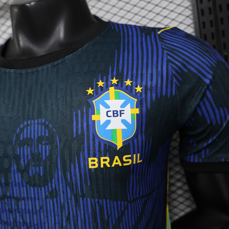 Player Version 2026 Brazil Navy Blue  Special Edition Away Jersey