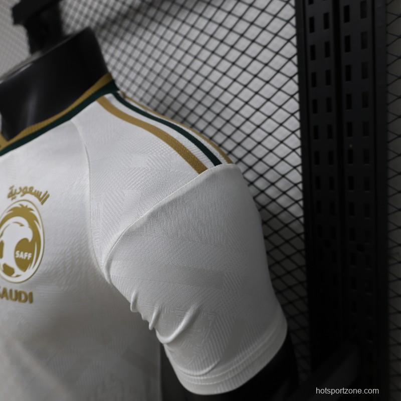 Player Version 26/27 Saudi Arabia  White & Gold Home Jersey