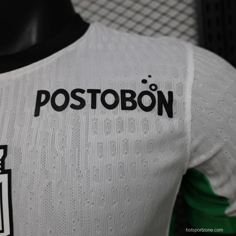 Player Version 26/27 Atlético Nacional White & Green Accent Away Jersey