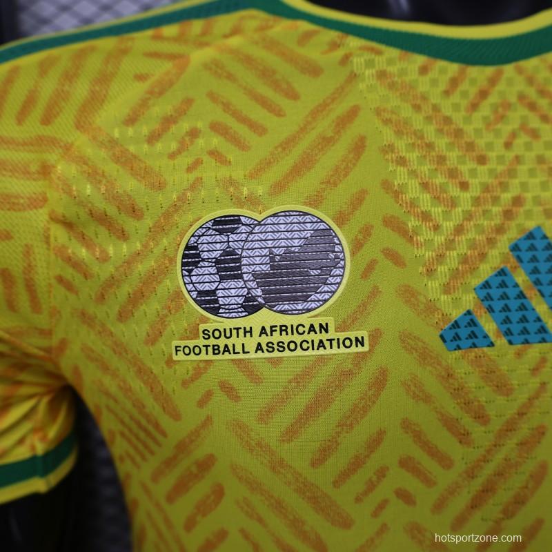 Player Version 26/27 South Africa Yellow & Green  Home Jersey (Adidas)
