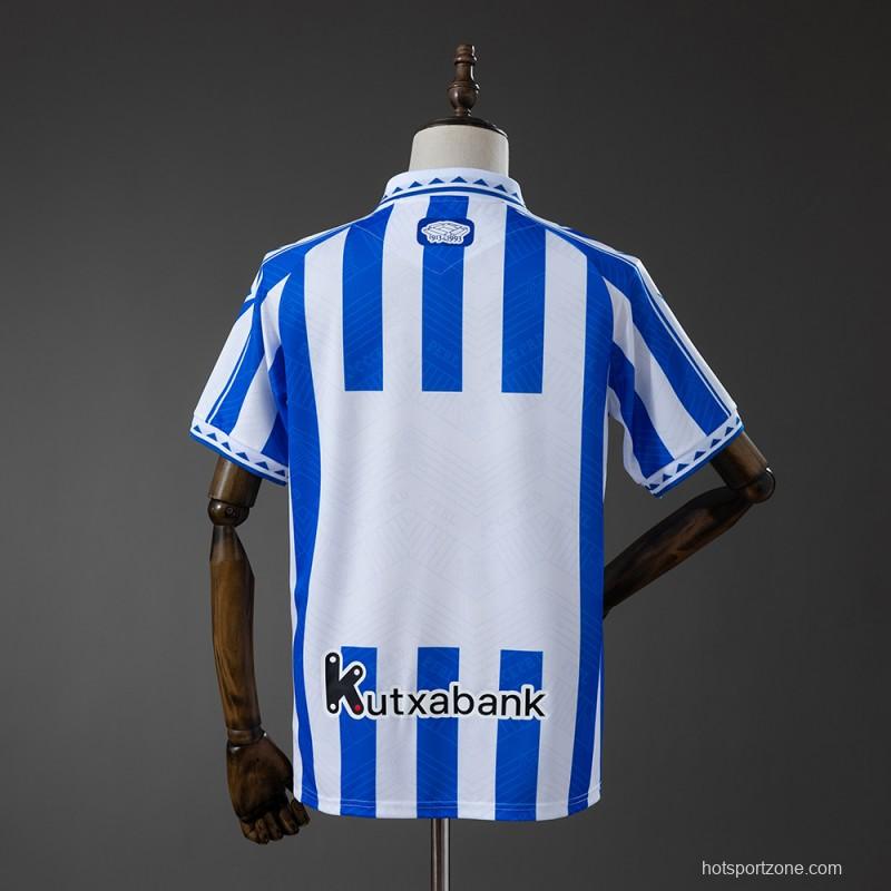 25/26 Real Sociedad Retro Style Jersey S