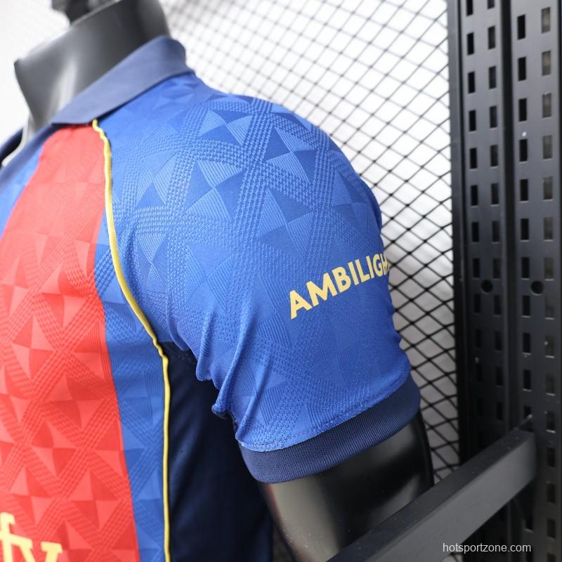 Player Version 26/27 FC Barcelona Home Red Blue  Stripe Jersey