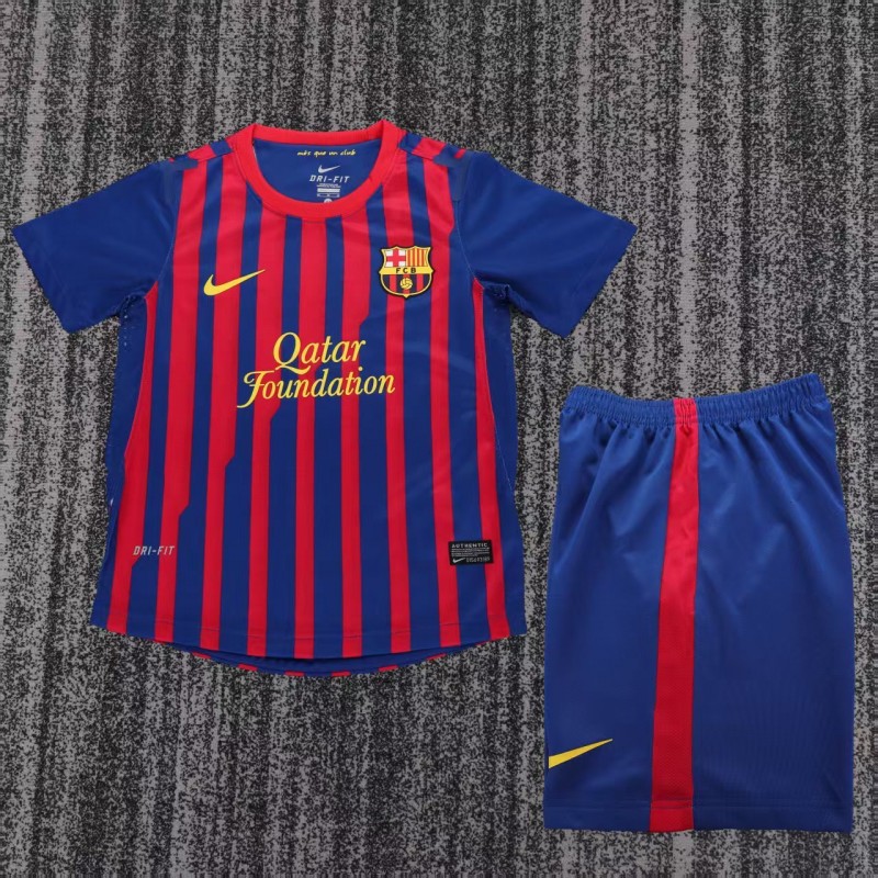 Retro Kids 11/12  FC Barcelona Home Jersey