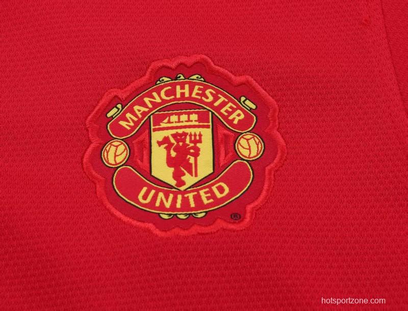 Retro Kids 13/14 Manchester United Red Home Jersey