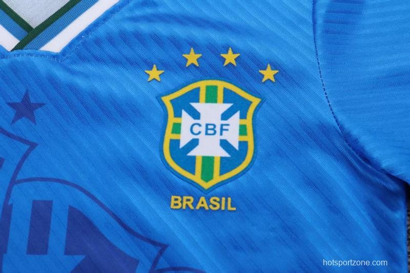 Retro Kids 1996 Brazil Away Jersey