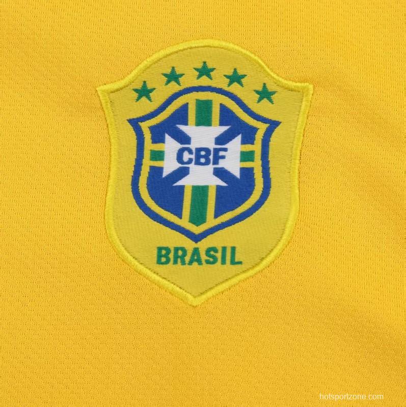 Retro Kids 2006 Brazil Home Jersey