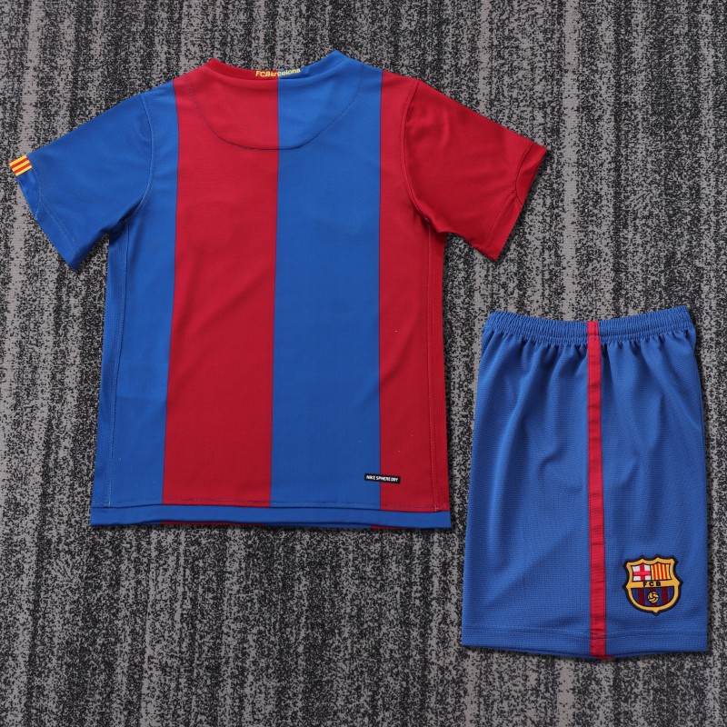 Retro Kids 06/07 FC Barcelona Home Jersey