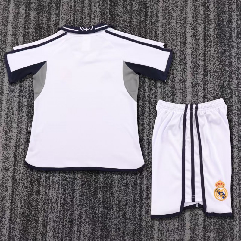 Retro Kids 00/01 Real Madrid Home Jersey