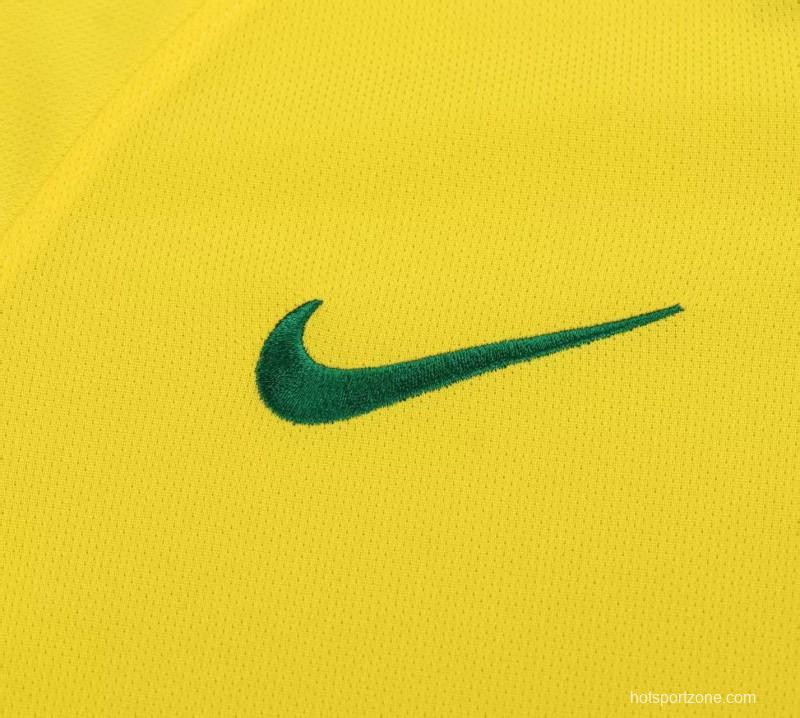 Retro 2014 Kids Brazil Home Jersey