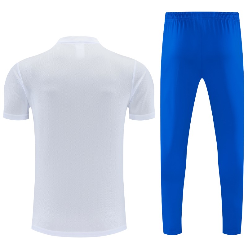 26/27 Real Madrid White Short Sleeve Tracksuit + Long Pants