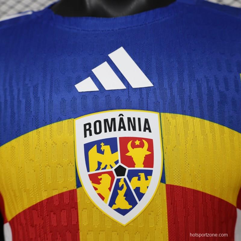Player Version 2026 Romania Special Edition White with Blue Yellow Red Jersey