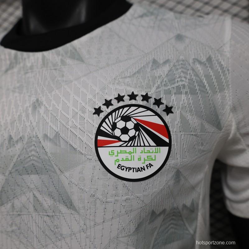 Player Version 2026 Egypt White with Grey  Away Jersey