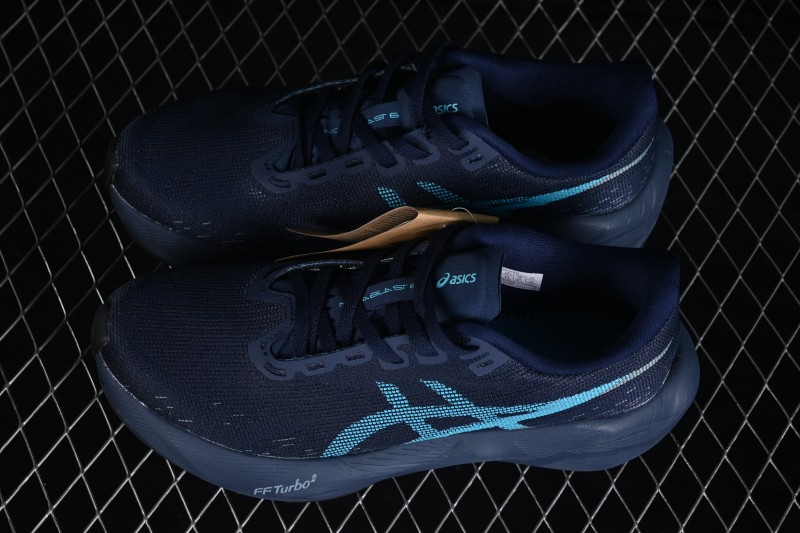 Asics Novablast 6 Retro Running Shoes with Breathable Mesh and Cushioned Sole - 1012C008-406