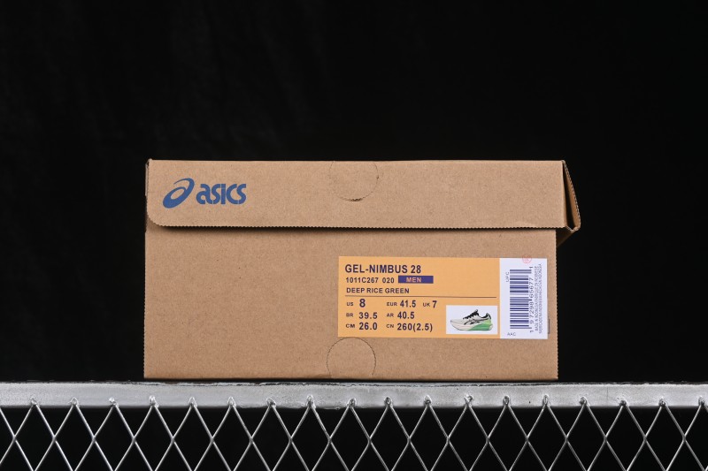 Asics Gel-Nimbus 28 Retro Breathable Cushioned Running Shoes for Men - 1011C267-020