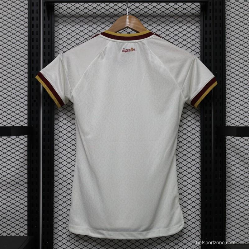 Player Version Womens  26/27  Spain White Away Jersey