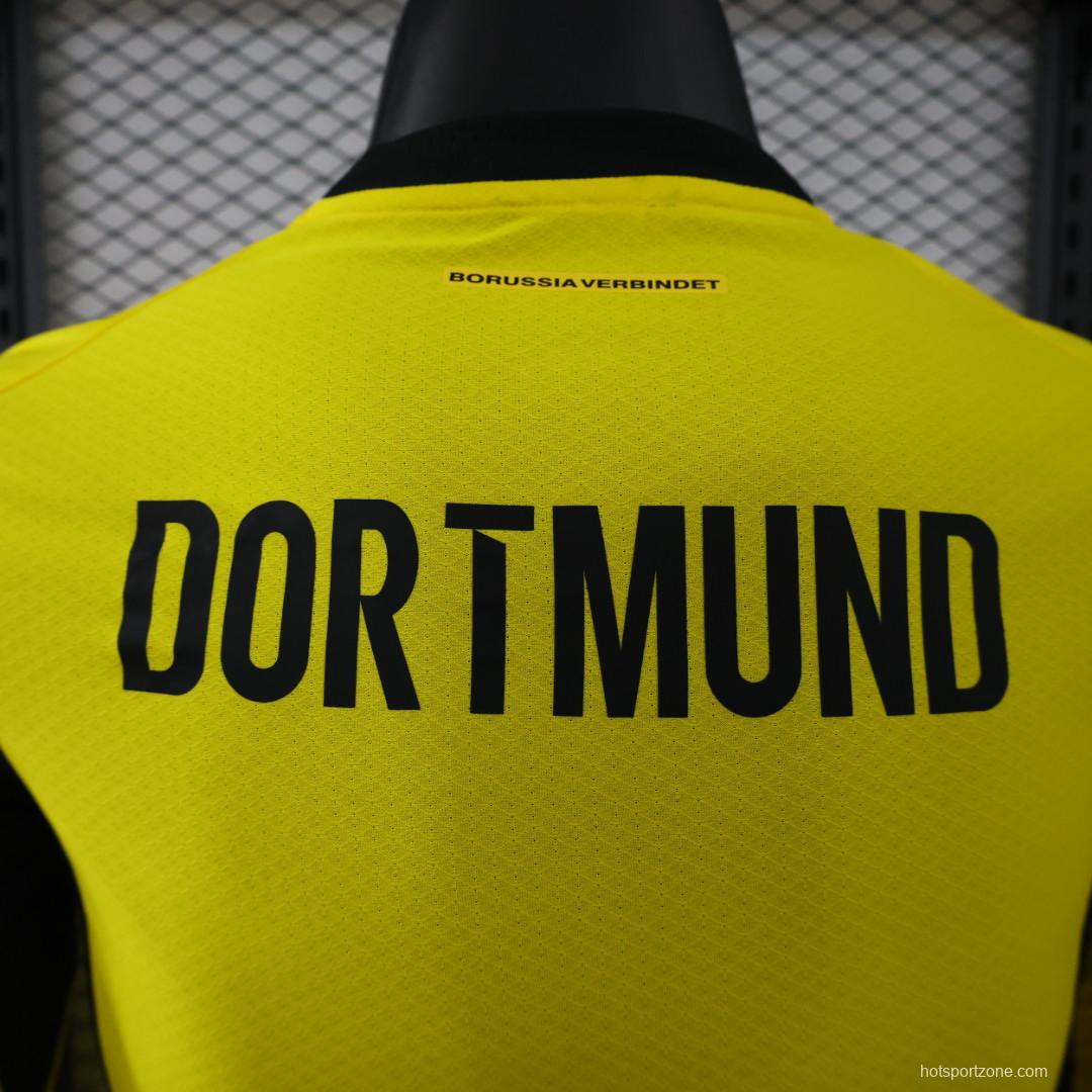 Player Version 26/27  Borussia Dortmund Yellow Home Long Sleeve Jersey