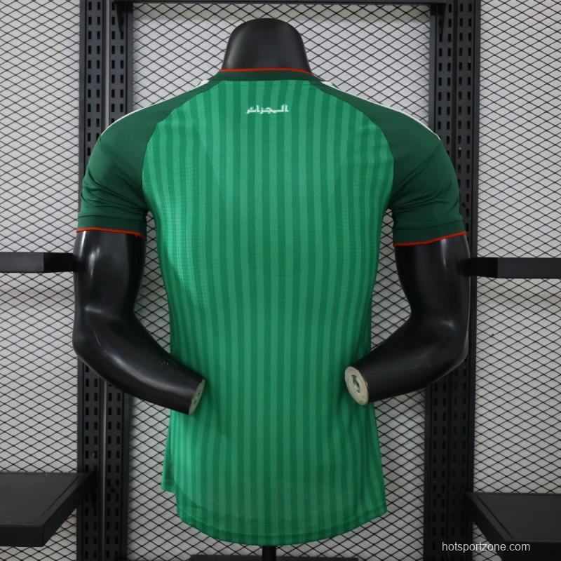 Player Version 26/27  Algeria Green Stripe V-Neck Special Edition Jersey