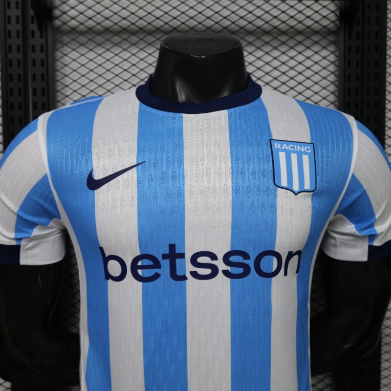 Player Version 26/27 Racing Club Blue & White Stripes Home Jersey