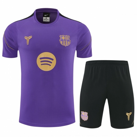 26/27 Barcelona Purple & Black Short Sleeve+Soccer Shorts