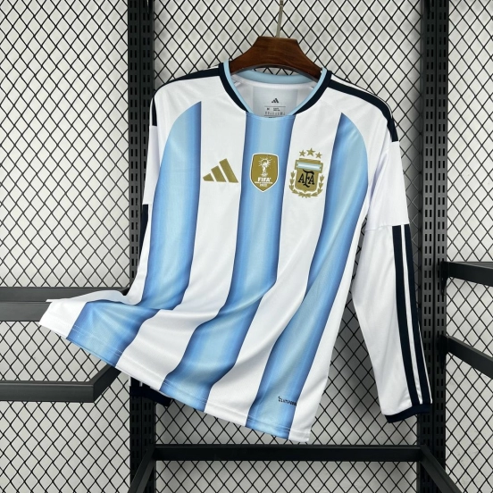 2026 Mens Argentina World Cup Home Long Sleeve Jersey
