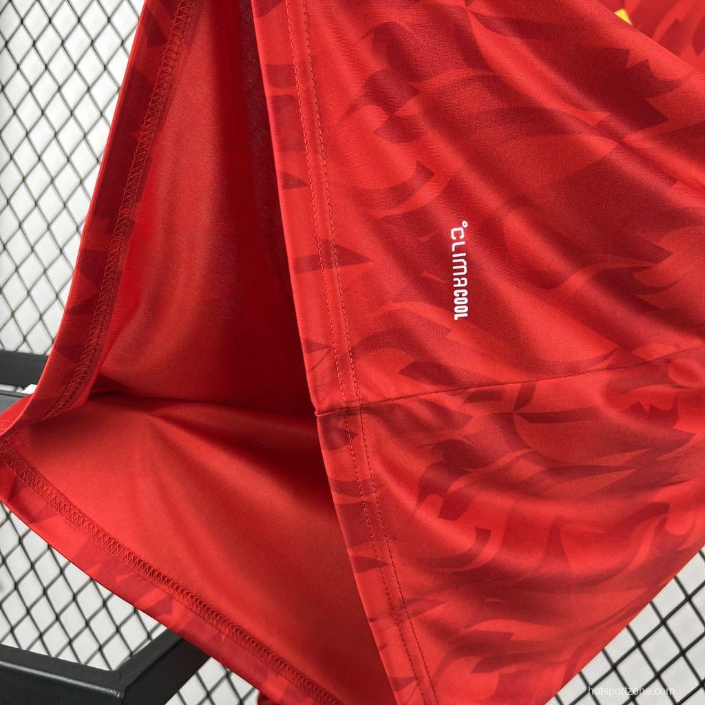 2026 Mens Belgium World Cup Home Long Sleeve Jersey