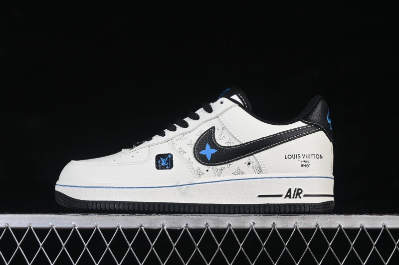Nike Air Force 1 '07 Low Collaborative White Black Printed Casual Sneakers - XY9025-013