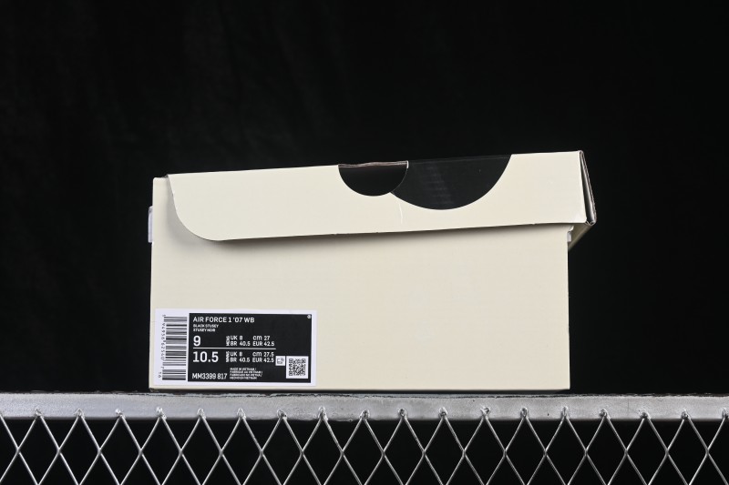 Nike Air Force 1 '07 Low Black and White Contrast Retro Basketball Sneakers - MM3399-817