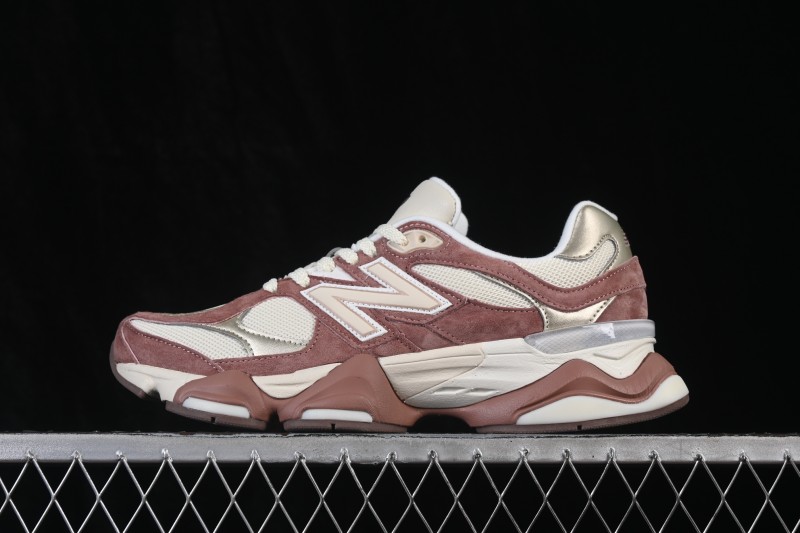 New Balance 9060 Retro Running Shoes with Mesh and Suede Upper - U9060ERP