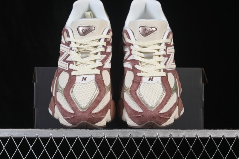 New Balance 9060 Retro Running Shoes with Mesh and Suede Upper - U9060ERP