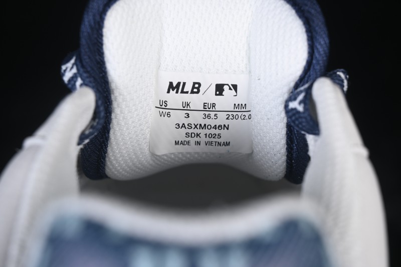 MLB New York Yankees Bigball Chunky Liner Denim Monogram Sneakers with Elevated Sole - 3ASXM046N50NYS