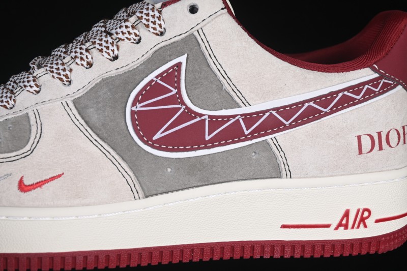 Nike Air Force 1 '07 Low Collaboration Skateboarding Shoes with Full-Length Air Cushion - SY1388-028