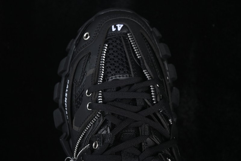 Balenciaga Track Sneaker Tricolor Upper Running Shoes with Transparent Heel Detail - W3AD32350