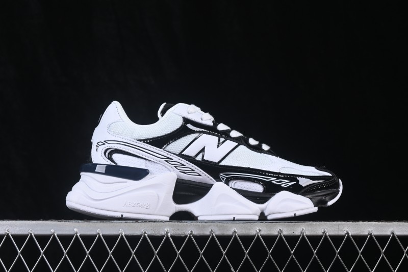 New Balance 9060 Retro Running Sneakers in Warm Peach Suede with ABZORB Cushioning - U906076M