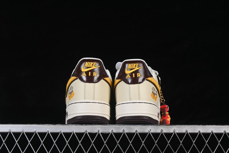 Nike Air Force 1 '07 Low Year of the Horse Limited Edition Beige Gold Thread Casual Skateboarding Shoes - NH0601-504