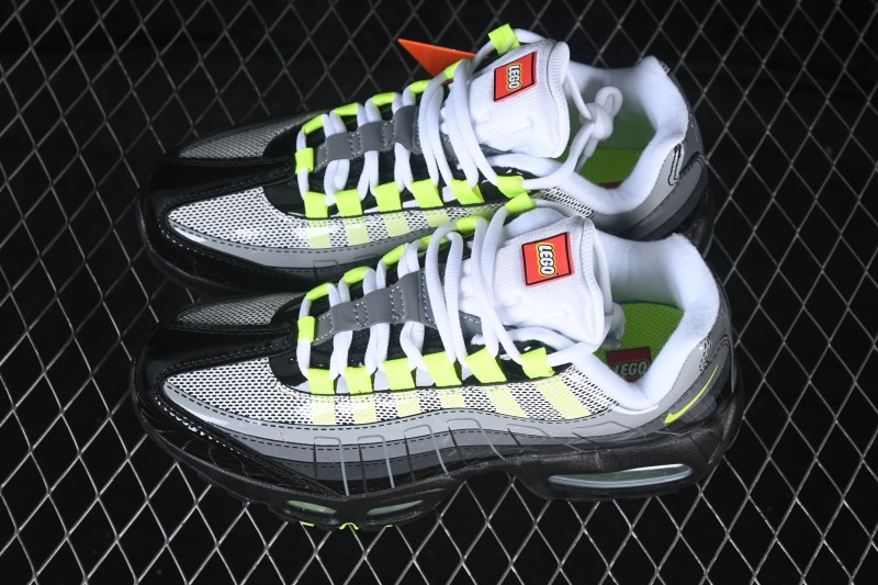 Nike Air Max 95 x Lego Retro Running Shoes with Visible Air Cushioning - IO4801-002