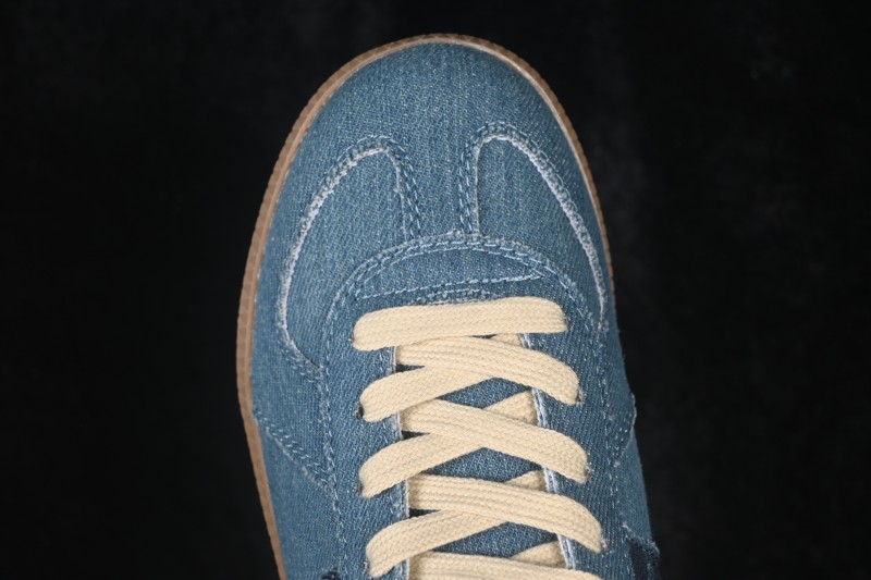 Maison Margiela Calfskin Replica Retro Court Sneaker with Hand-Painted Finish - S58WS0109