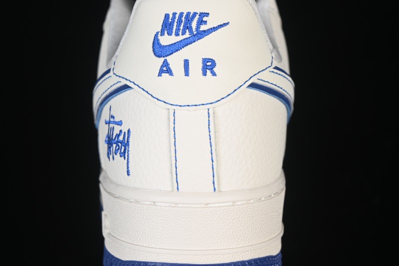 Nike Air Force 1 '07 Low Basketball Shoes with White-Black-Royal Blue Colorway - DN1688-811