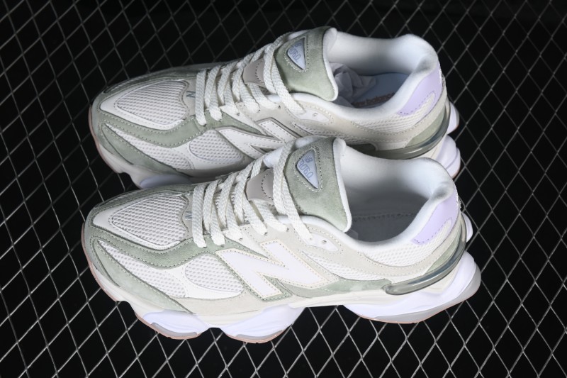 New Balance 9060 Retro Running Shoes with ABZORB Cushioning and Suede Overlays - U9060AUC
