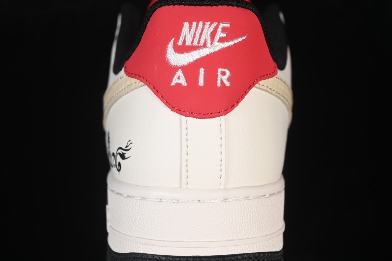 Nike Air Force 1 '07 Low Red and White Contrast Color Casual Skateboarding Shoes - JP2026-156