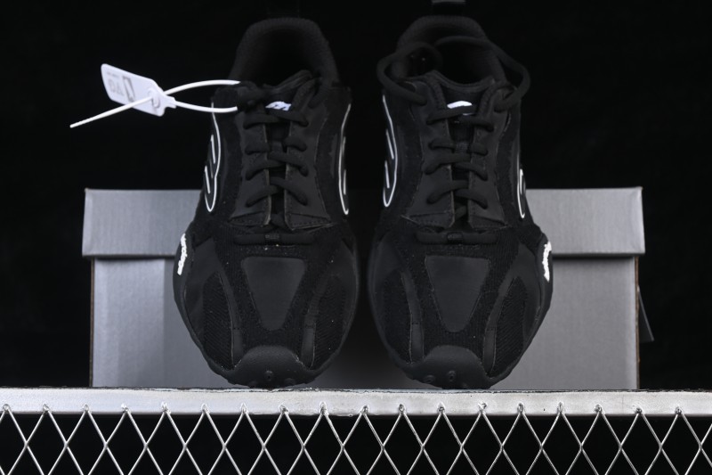 Balenciaga Monday Ultra Sneaker Leather Round-Toe Lace-Up Low-Top Lifestyle Shoes - WMNDI1000
