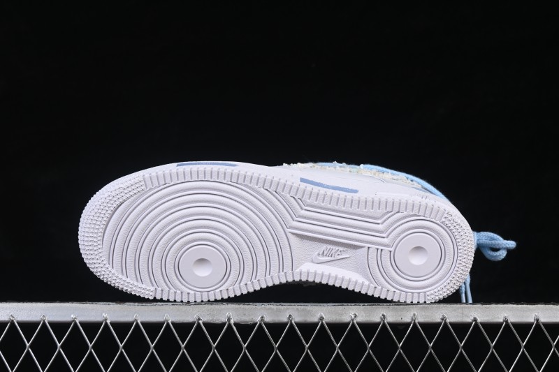 Nike Air Force 1 '07 Low Woven Blue Pastel Casual Skateboarding Shoes - DC9999-223